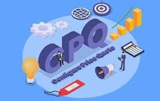 configure price quote (CPQ) isometric 3d vector concept for banner, website, illustration, landing page, flyer, etc.